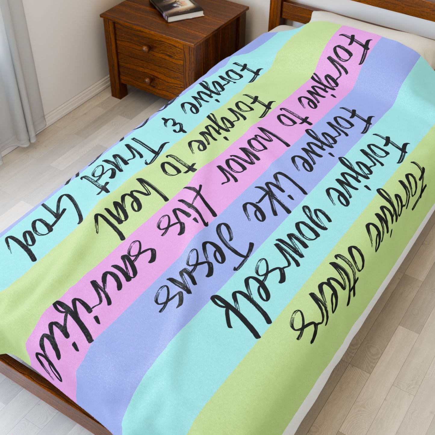 Forgive Velveteen Blanket