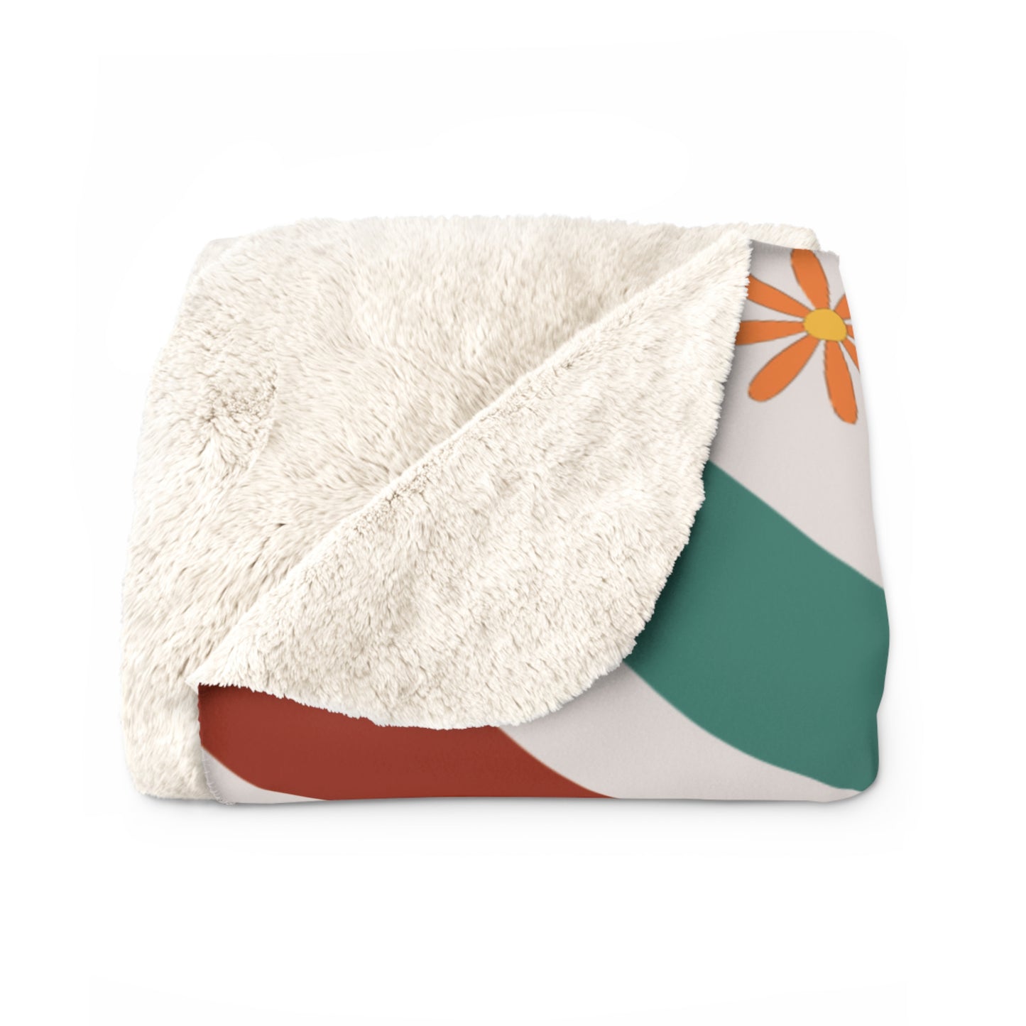 Retro Forgive Sherpa Fleece Blanket