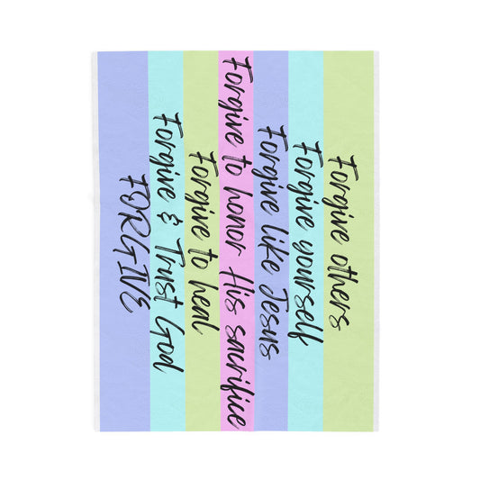 Forgive Velveteen Blanket