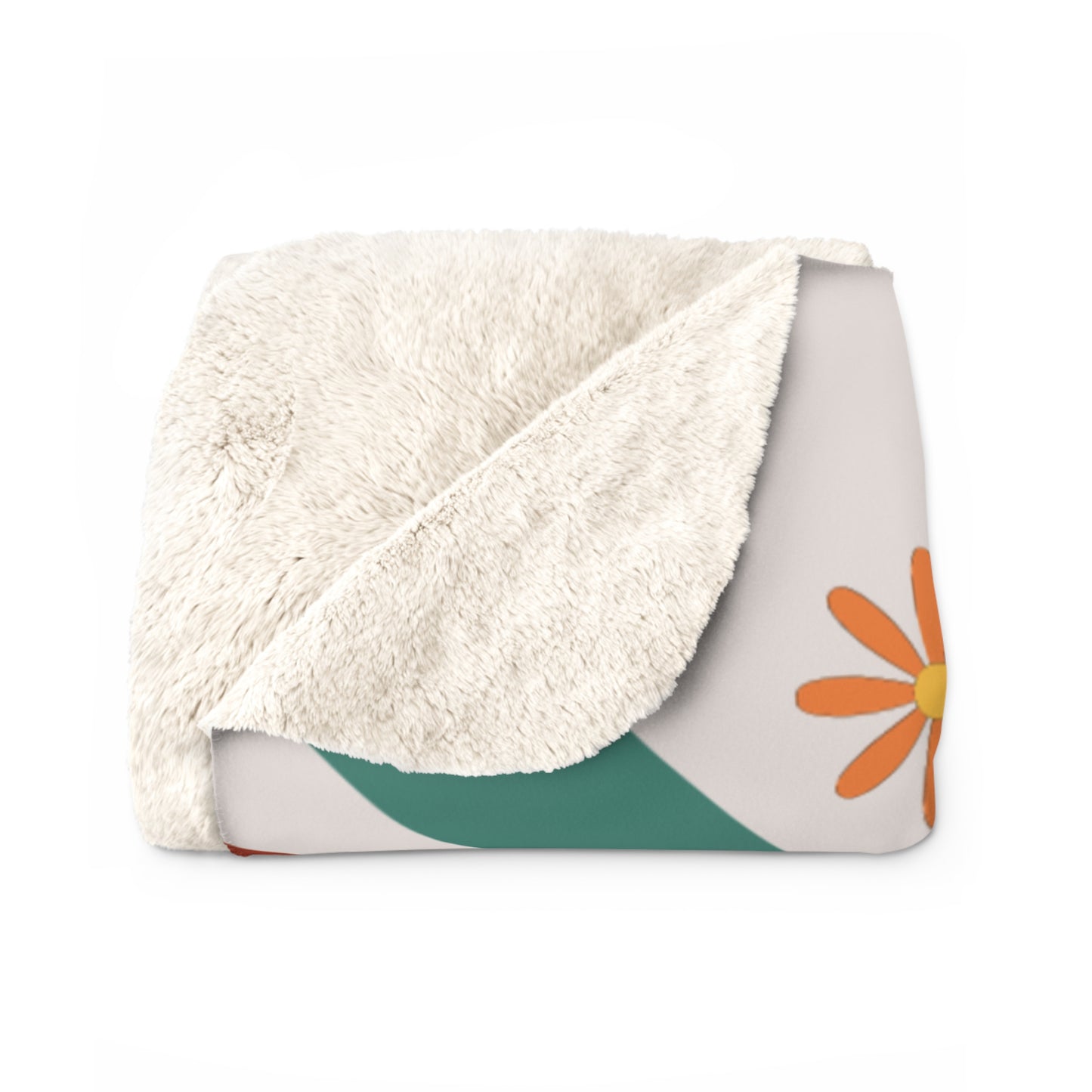 Retro Forgive Sherpa Fleece Blanket