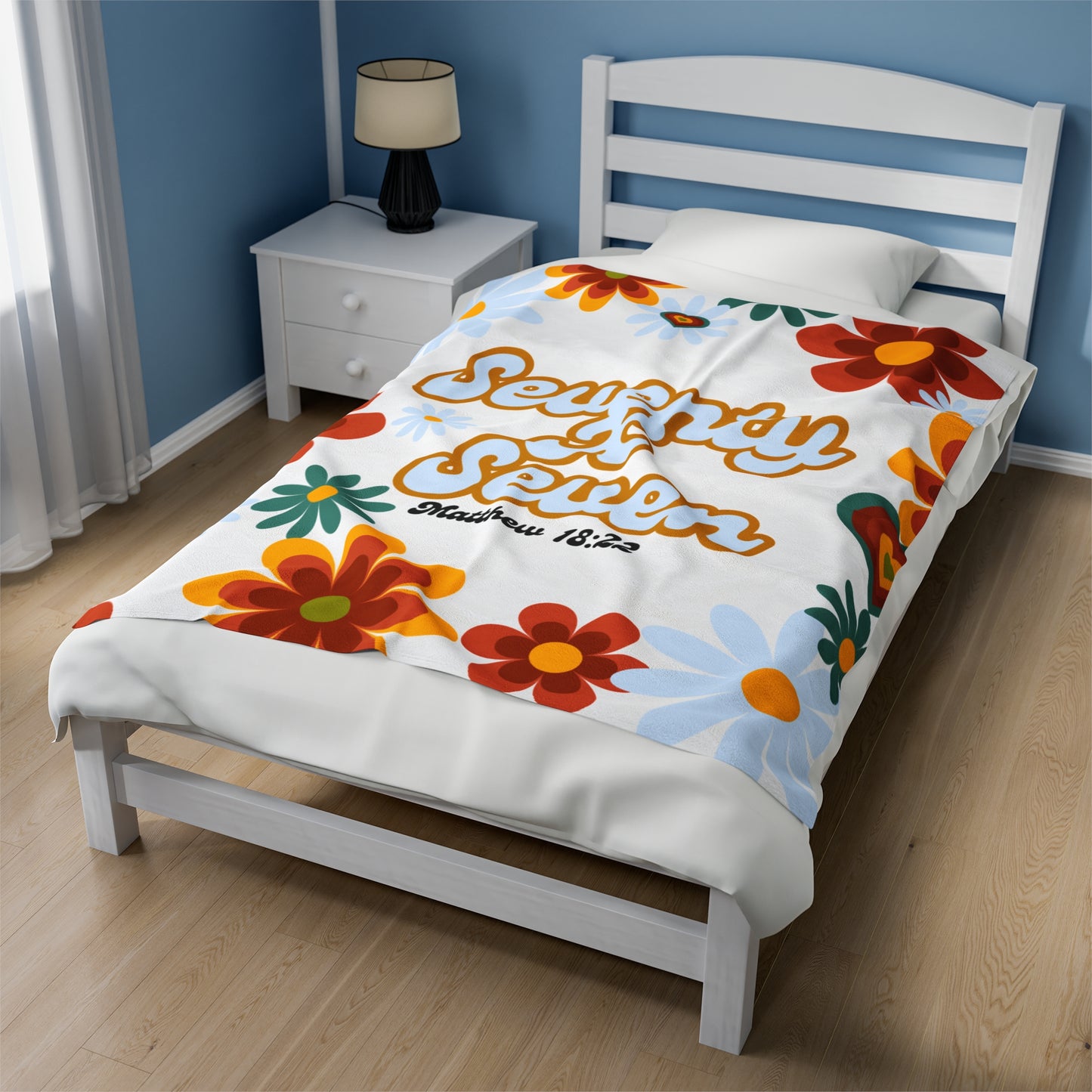 Seventy x Seven 1970's Velveteen Plush Blanket