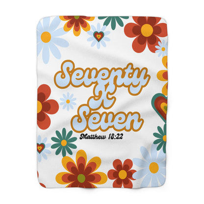 Seventy x Seven 1970's Sherpa Fleece Blanket