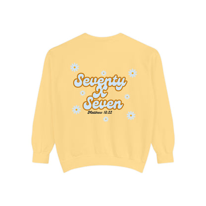 Seventy x Seven Baby Blue Florals Sweatshirt