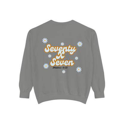 Seventy x Seven Baby Blue Florals Sweatshirt