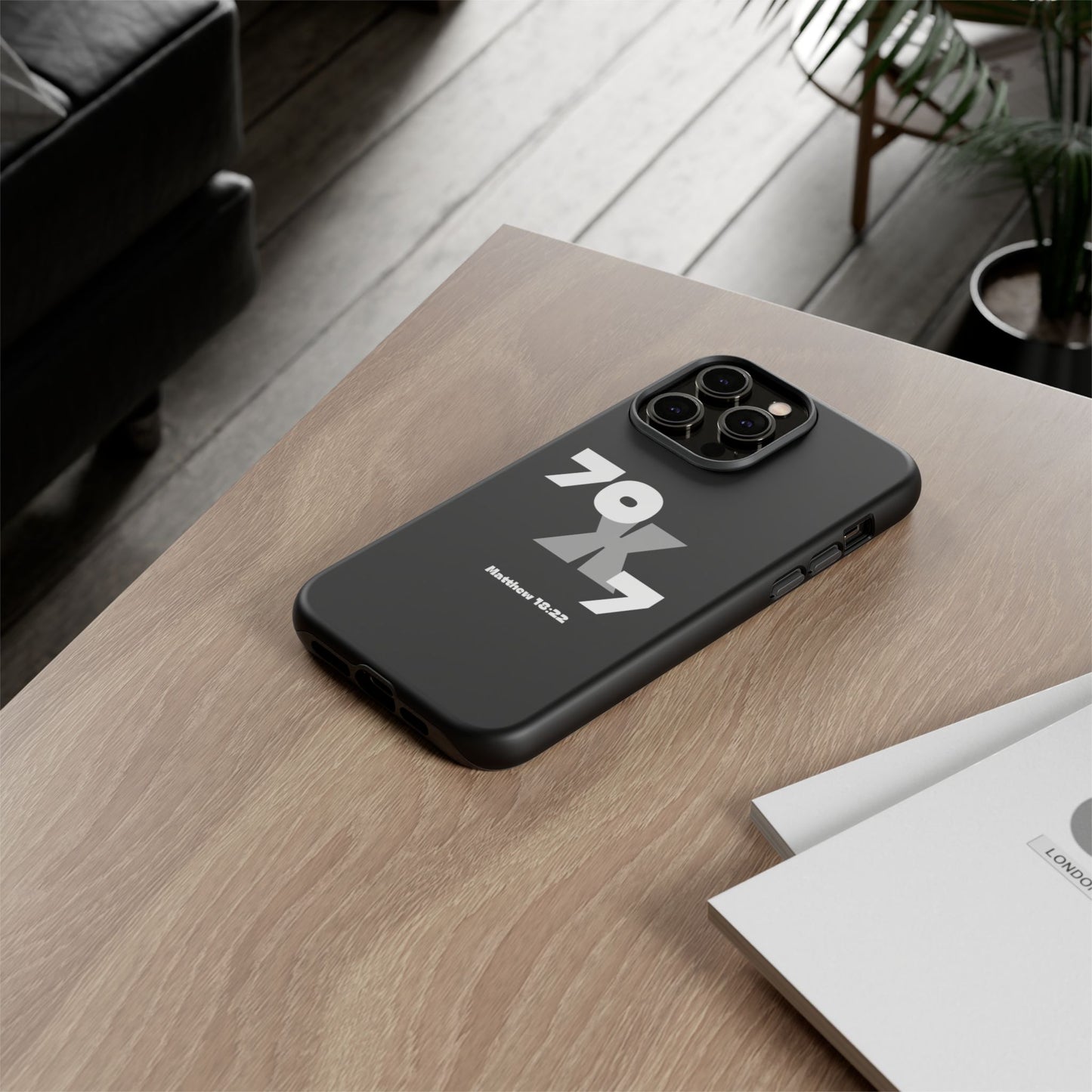 Seventy x Seven Black Phone Case