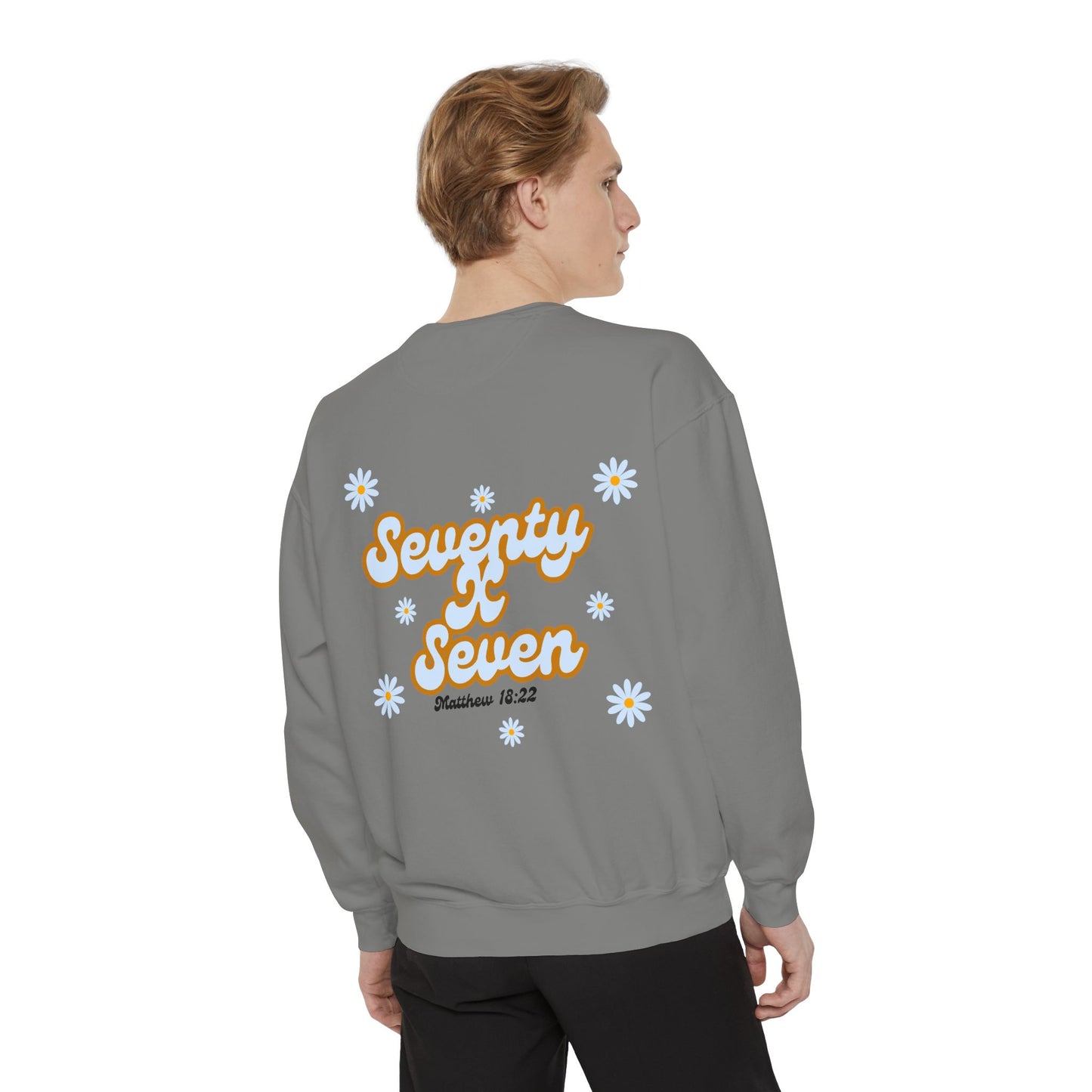 Seventy x Seven Baby Blue Florals Sweatshirt